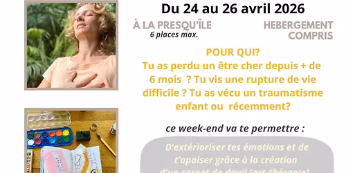 Week-end "prendre soin de son\/ses deuils" - Carnet de deuil & ressourcement face \u00e0 la mer