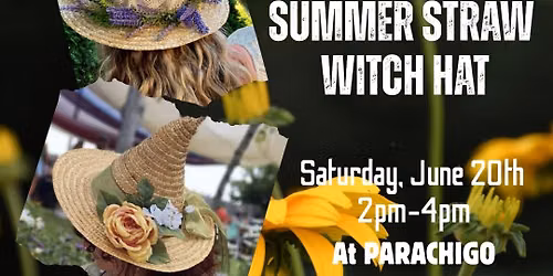 WITCH CRAFTS: Create your own Summer Straw Witch Hat