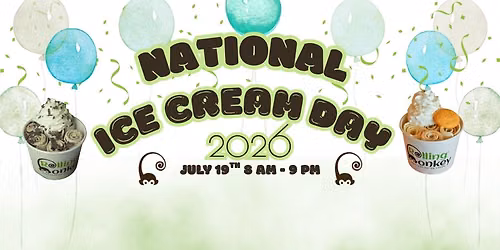 National Ice Cream Day at Rolling Monkey
