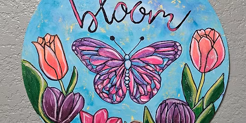 El Agave and Paint ~ Bloom door hanger