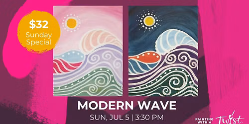 Paint & Sip - Modern Wave *Choose Your Colors