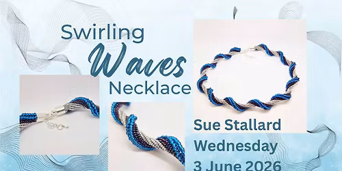 Beaded Swirling Waves Necklace with Sue Stallard