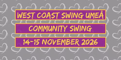 West Coast Swing Ume\u00e5: Community Swing 2026