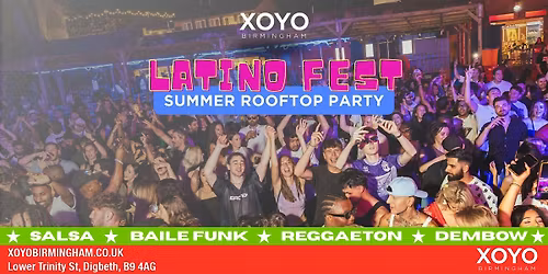 Latino Fest Summer Rooftop Party (Birmingham)