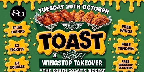 TOAST TUESDAYS \u2022 WINGSTOP TAKEOVER @Bar So 20.10.26