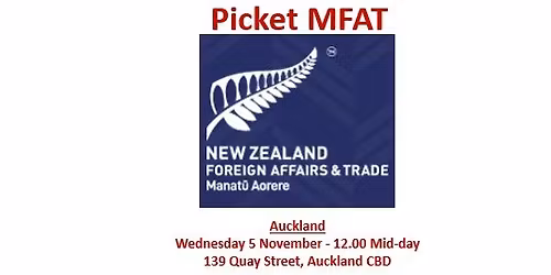 Auckland - MFAT Picket
