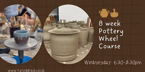 8 week potter's wheel course - Wednesday