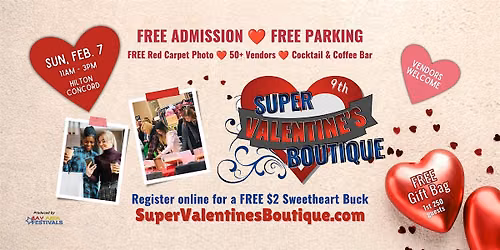 Super Valentine's Boutique - FREE Feb. 7 in Concord