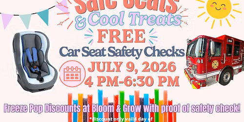 Safe Seats & Cool Treats: Car Seat Safety Checks