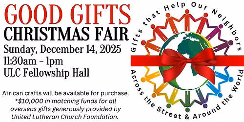 Annual Good Gifts Christmas Fair