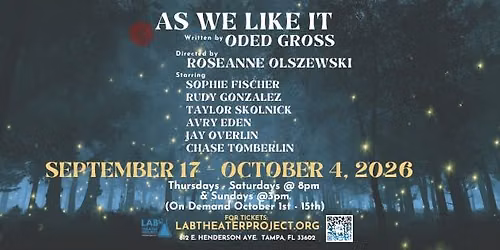 World Premiere: As We Like It by Oded Gross