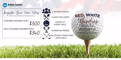 Red, White, and Birdies - Windom Chamber Golf Outing 2026