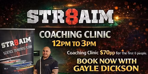 Str8aim 8 Ball Coaching Clinic 