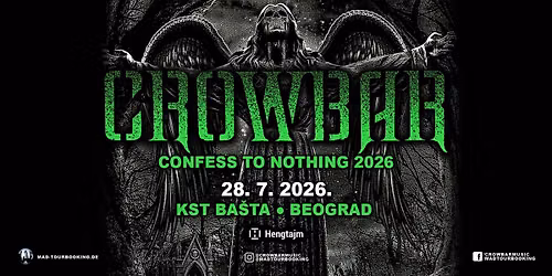 Pioniri sludge metala CROWBAR u Beogradu!