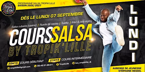 Cours Salsa Cubaine by Tropik’Lille 2026/2027