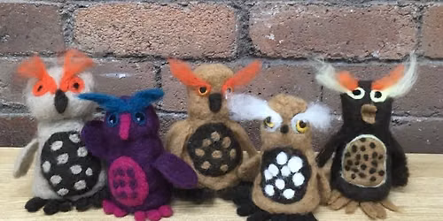Needle Felted Owls