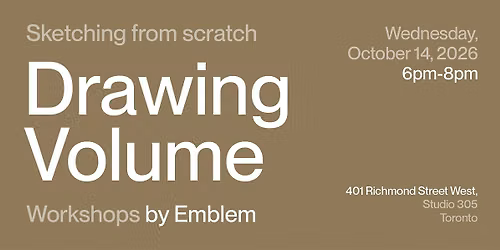 Sketching from scratch: Wednesday, October 14, 2026