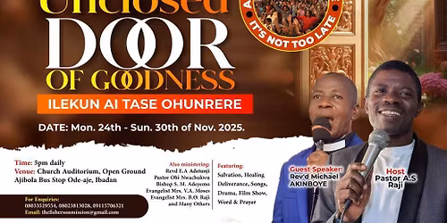 A7-Day Open Air Crusade It's Not Too Late Oh Lord 2025