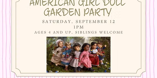 American Girl Doll Garden Party