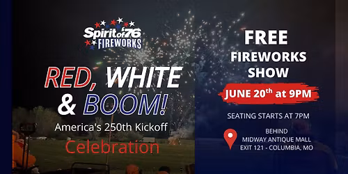 RED, WHITE & BOOM: America\u2019s 250th Kickoff Celebration