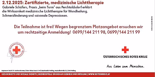 Cafe Xundheit im Roten Kreuz Perchtoldsdorf