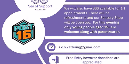 Sea of Support Evening Meeting - SEND Post 16 Information Evening