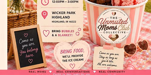 The Unmuted Moms Club Sundae's with Mama Ice Cream Social