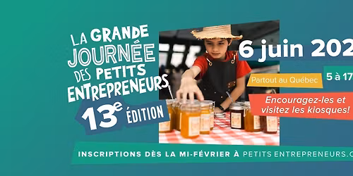 La grande journ\u00e9e des petits entrepreneurs - 13e \u00e9dition
