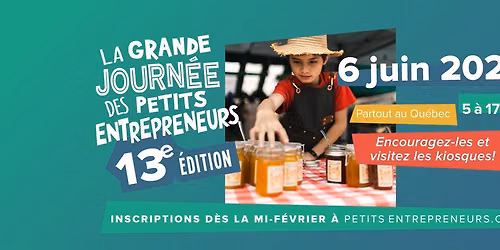 La grande journ\u00e9e des petits entrepreneurs - 13e \u00e9dition