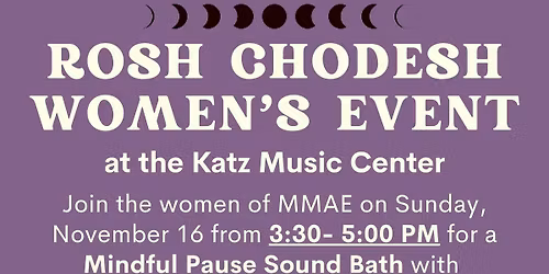 Rosh Chodesh Kislev Women's Event
