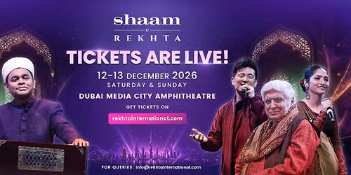 Shaam-E-Rekhta Dubai 2026