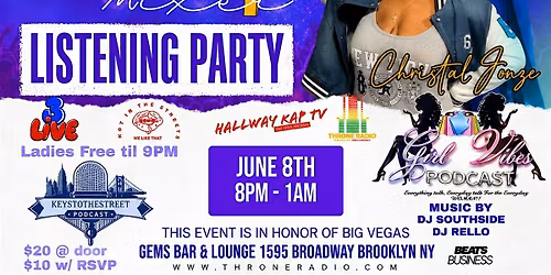 Monday After-work Industry Mixer & Listening Party