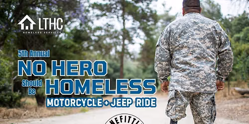 5th Annual No Hero Should Be Homeless Motorcycle + Jeep Ride