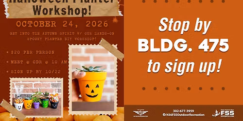 Halloween Planter Workshop