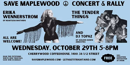 SAVE MAPLEWOOD CONCERT & RALLY