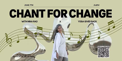 Chant for Change: Nina Rao and Yoga Gives Back