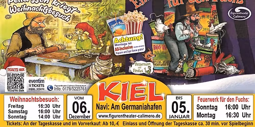 PETTERSSON & FINDUS-WEIHNACHTSTHEATER ENDLICH WIEDER  IN KIEL 