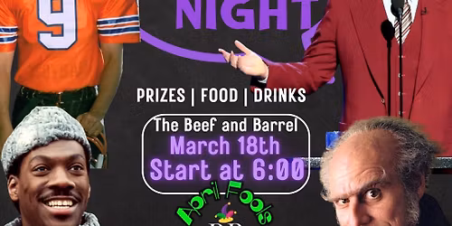 Comedy Actor Fandom Trivia Night