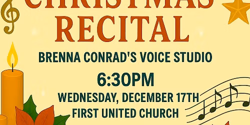 Brenna Conrad\u2019s Voice Studio- Christmas Recital
