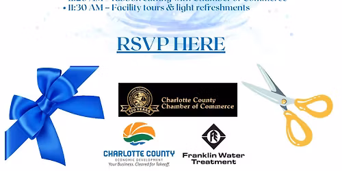 Ribbon Cutting event for Franklin Water Treatement