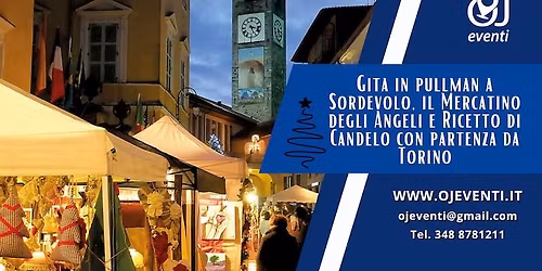Gita in pullman a Sordevolo, il Mercatino degli Angeli e Ricetto di Candelo da Torino - Oj Eventi