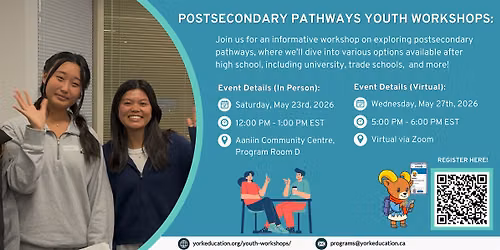 Postsecondary Pathways Youth Workshop (Grades 9 - 12)