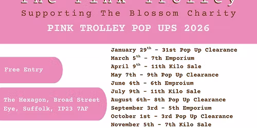 The Pink Trolley Pop Up Clearance Sale