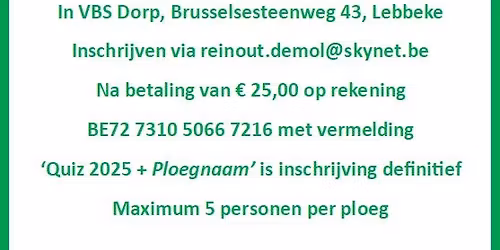 4e Quiz zvc 't Voetlicht