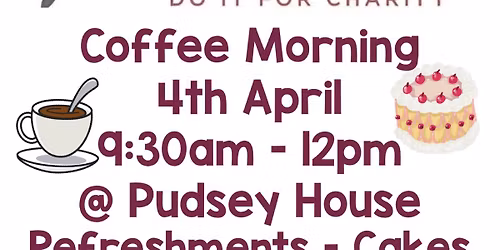 Coffee Morning Raising Funds For 4Louis