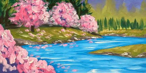 Paint and Wine Night in Mount Maunganui  - A Spring Walk (Bob Ross Inspired)