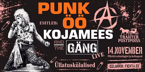 PUNK \u00d6\u00d6 - KOJAMEES AND THE G\u00c4NG