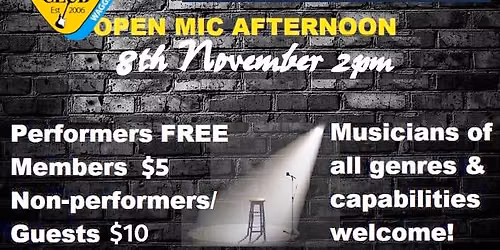 Bidgee Blues & Roots Club November Open Mic Afternoon 