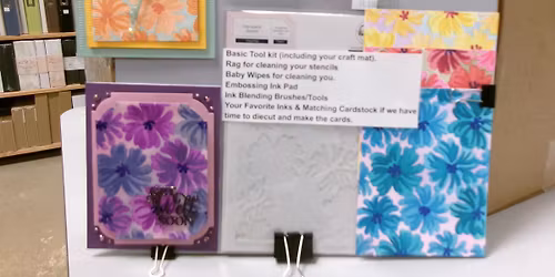 Stencil, Ink & Embossing Fun!