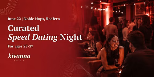 Speed Dating Sydney: Curated Singles Night at Noble Hops, Redfern